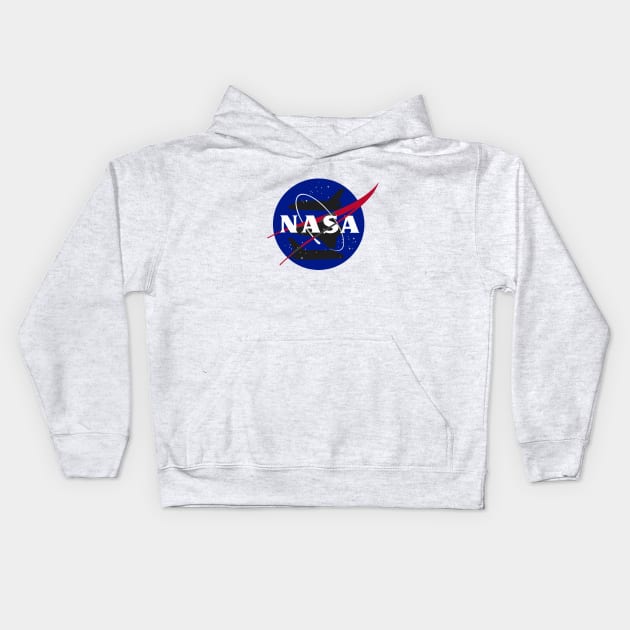 Nasa Space Agency Shuttle Kids Hoodie by euglenii